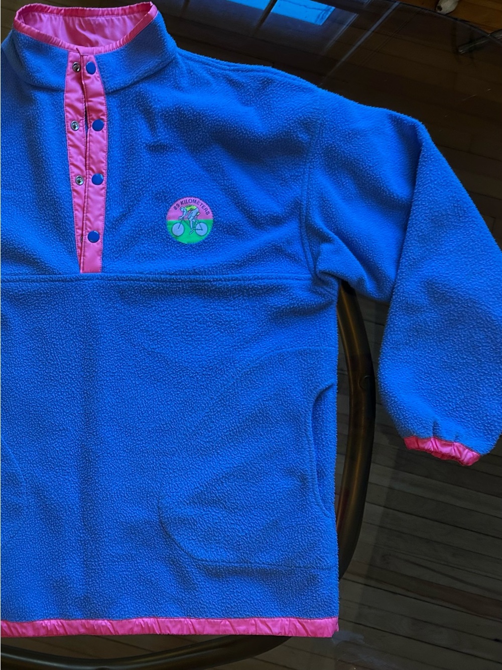 Vintage 1990s Reellington Cycling Fleece Pullover - Oversized Fit